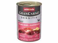 Animonda GranCarno Adult Sensitive Hundefutter, Rind + Kartoffeln 6x400g