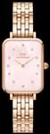 Daniel Wellington DW Uhr Quadro Lumine 5-Link Melrose Pink MoP 20x26mm Rose Gold