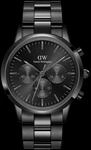 Daniel Wellington DW Uhr Iconic Chronograph Link Onyx B 42mm Black