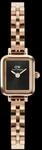 Daniel Wellington DW Uhr Quadro Mini Arch 3-link Onyx Sunray Rose Gold...