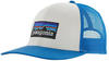 Patagonia P-6 Logo Trucker Hat white w/vessel blue
