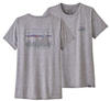 Patagonia Cap Cool Daily Graphic Shirt Damen T-Shirt '73 Skyline: Feather Grey L