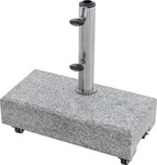 Doppler Granit-Schirmsockel, grau, ca. 16 x 45 x 33 cm, 25 kg R&uuml;cksendung 14 Tage