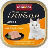 Katzenfutter, Animonda vom Feinsten Adult, Gefl&uuml;gel und Kalb, 100g...