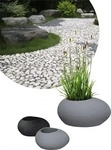 Scheurich Pflanzstein 'Flow', stony black, ca. 48 x 38 x H 23 cm R&uuml;cksendung 14 Tage