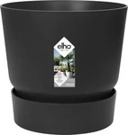 Elho Pflanzgef&auml;&szlig; 'Greenville round 25', living black, ca. &Oslash; 24,5 x H 23,3 cm