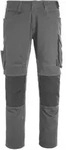 MASCOT Erlangen Hose mit Knietaschen UNIQUE Dunkelanthrazit / Schwarz 46 -