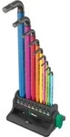 Wera 950/9 Hex-Plus Multicolour 3 Winkelschl&uuml;sselsatz, metrisch, BlackLaser -