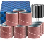 PFERD TOOLS Schleifh&uuml;lsen-Set 13-tlg. Korund 30x30mm A40,60,80,150 mit Halter