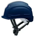 uvex pheos S-KR Schutzhelm mit L&uuml;ftung - mit Drehradsystem - gek&uuml;rztem Schirm blau