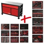 KS Tools Performanceplus Werkstattwagen-Satz P45 mit 950 Werkzeugen f&uuml;r 13