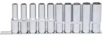 KS Tools 1/2" Sechskant-Stecknuss-Satz, lang, 10-tlg 10-19mm - 917.0615