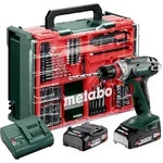 Metabo Akku-Bohrschrauber BS 18 Quick Set mit 74-teiliger Mobiler Werkstatt -