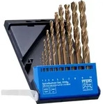 PFERD TOOLS Spiralbohrer-Set 10-tlg. INOX HSSE N DIN 338 f&uuml;r z&auml;he und harte