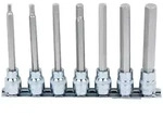 KS Tools 3/8" CHROMEplus Bit-Stecknuss-Satz Innensechskant, 7-tlg 4-12mm,lang -