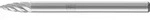 PFERD TOOLS Hartmetall Hochleistungsfr&auml;sstift INOX Spitzbogen SPG f&uuml;r...
