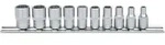 KS Tools 1/4" 12-kant-Stecknuss-Satz, 10-tlg - 917.0625