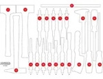 KS Tools Leere Schaumstoffeinlage zu 811.0021 - 811.0021-97