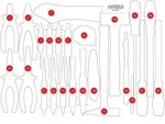 KS Tools Leere Schaumstoffeinlage zu 811.0033 - 811.0033-97
