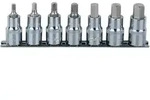 KS Tools 1/2" CHROMEplus Bit-Stecknuss-Satz Innensechskant, 7-tlg 5-14mm,kurz -