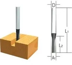 Makita Fr&auml;ser Nut Zweischneider, 12 mm - D-07892