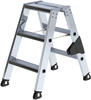 Munk Stufen-Stehleiter beidseitig begehbar mit clip-step relax 2x3 Stufen -...