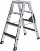 Munk Stufen-Stehleiter beidseitig begehbar mit clip-step R13 2x4 Stufen - 041637