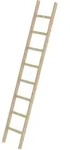 Munk Sprossen-Anlegeleiter Holz ohne Traverse - 033108