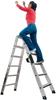 Munk Stufen-Stehleiter beidseitig begehbar mit clip-step relax 2x8 Stufen -...