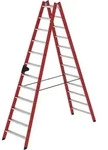 Munk Stufen-Stehleiter beidseitig begehbar GFK / Alu - 034124
