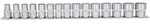 KS Tools 1/2" 12-kant-Stecknuss-Satz, 15-tlg, 10-24mm - 911.1285