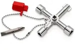 KNIPEX Schaltschrankschl&uuml;ssel f&uuml;r g&auml;ngige Schr&auml;nke und Absperrsysteme 76 mm -