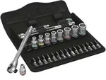 Wera 8100 SA 10 Zyklop Metal-Knarrensatz, Durchsteckvierkant, 1/4"-Antrieb, z&ouml;llig,