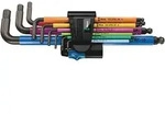 Wera 950/9 Hex-Plus Multicolour HF 1 Winkelschl&uuml;sselsatz metrisch, BlackLaser +