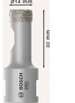 Bosch PRO Diamanttrockenbohrer Dry Speed Best for Ceramic, 14 x 30 mm - 2608587113
