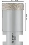 Bosch PRO Diamanttrockenbohrer Dry Speed Best for Ceramic, 32 x 35 mm - 2608587120
