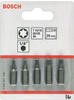 Bosch Schrauberbit-Set Extra-Hart (Torx), 5-teilig, T10, T15, T20, T25, T30, 25 mm -