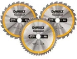 DEWALT CONSTRUCTION Kreiss&auml;geblatt-Set station&auml;r &oslash; 250mm 3-tlg. - DT1963-QZ