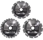 Makita Kreiss&auml;geblatt MAKFORCE Set 3Stk., 190/30 mm - 2x 12 Z&auml;hne - 1x 24 Z&auml;hne -