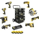 DEWALT 8er Akku Kombopack 18V + 4 Akku + Doppelschnellladeger&auml;t I - DCK853P4-QW