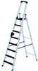 Munk Stufen-Stehleiter 250 kg einseitig begehbar mit clip-step R13 8 Stufen - 042708
