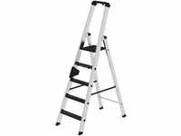 Munk Stufen-Stehleiter 250 kg einseitig begehbar mit clip-step R13 5 Stufen - 042705