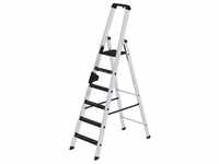 Munk Stufen-Stehleiter 250 kg einseitig begehbar mit clip-step R13 6 Stufen - 042706