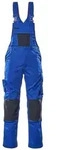 MASCOT Augsburg Latzhose mit Knietaschen UNIQUE Kornblau / Schwarzblau 42 -