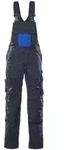 MASCOT Augsburg Latzhose mit Knietaschen UNIQUE Schwarzblau / Kornblau 46 -