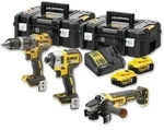 DEWALT 3er Akku Kombopack 18V + 2 Akku + Schnellladeger&auml;t I - DCK384P2T-QW