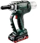 Metabo Akku-Blindnietpistole NP 18 LTX BL 5.0 metaBOX 145 L - 18V 2x4Ah LiHD + ASC 55