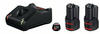 Bosch Akku Starter-Set: 2 x GBA 12 Volt, 2.0 Ah und GAL 12V-40 - 1600A019R8