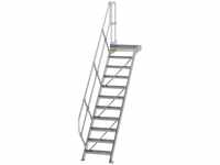 Munk Treppe mit Plattform 45° Stufenbreite 600 mm 11 Stufen - 600431