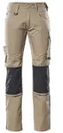 MASCOT Mannheim Hose mit Knietaschen UNIQUE Hellkhaki / Schwarz 47 -